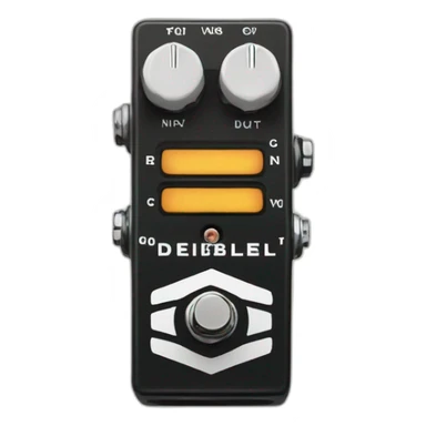 Decibelics pedal sticker