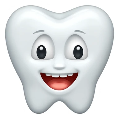 realistic tooth emoji sticker