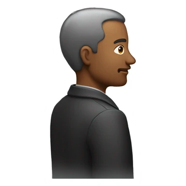 man from the back from a slight angle sticker