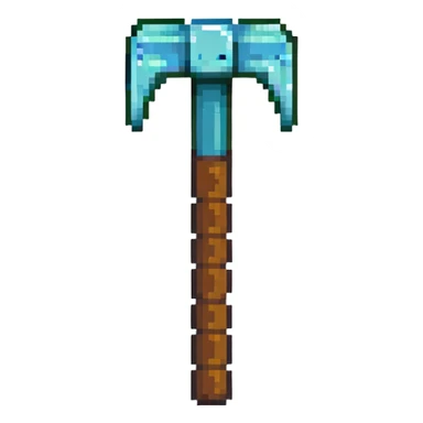 Minecraft pickaxe tool sticker