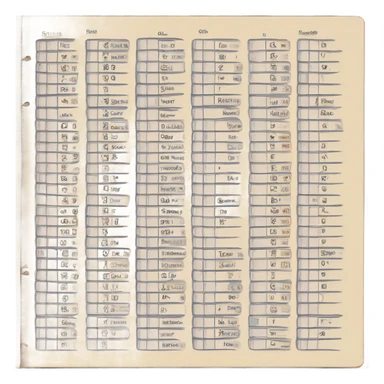 Student's score book sticker