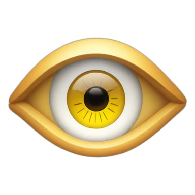 A clock in eye sticker