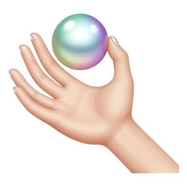 Grasping pearls  sticker