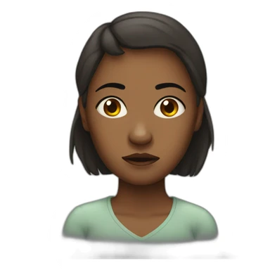 An abused woman sticker