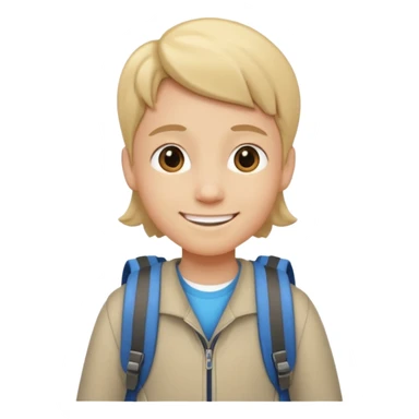 someone walking to school show school sticker