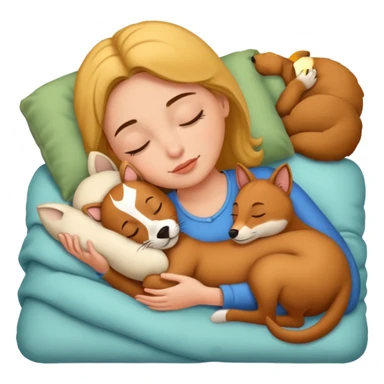 Marie Joseph les animaux font dodo sticker