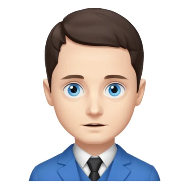 Elijah Wood with blue eyes sticker