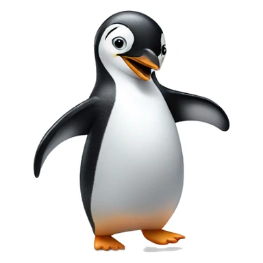 Penguin dancing sticker
