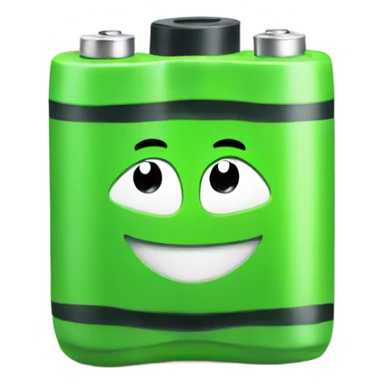 Happy Green battery sticker