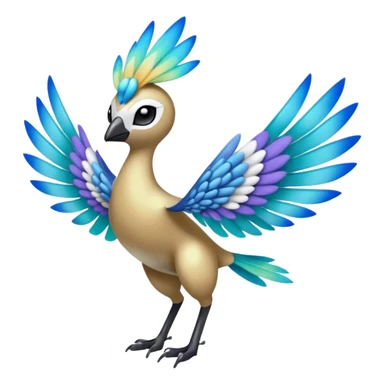 Meloetta-Swablu-Trico-Pokémon-Fakémon-fusion-hybrid-creature sticker