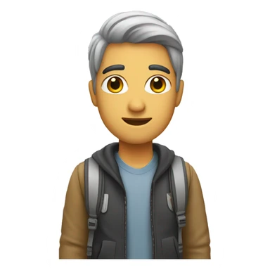 university student who like travel sticker