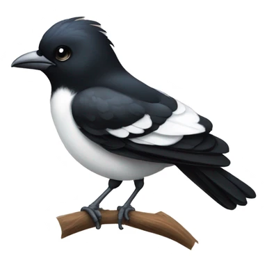 Cute bird magpie  sticker