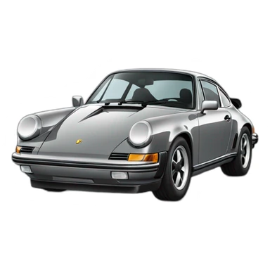 Gray Porsche 911 sticker