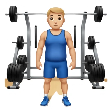 training gym skinny fat man sticker
