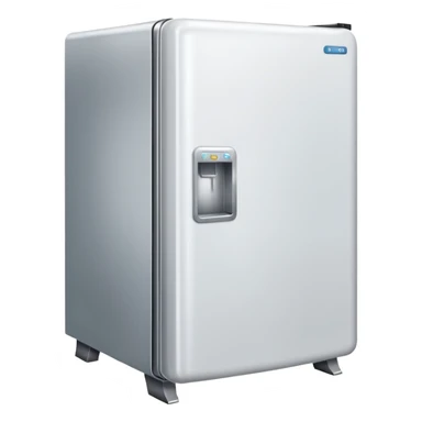 A fridge with arms and legs sticker