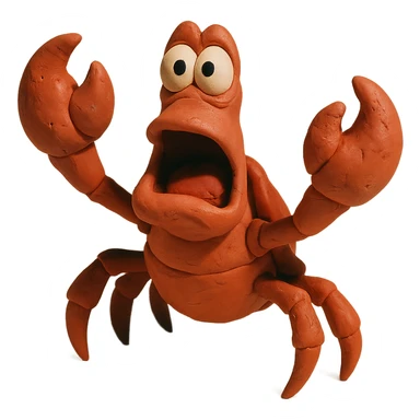 Sebastian the crab from The Little Mermaid sticker