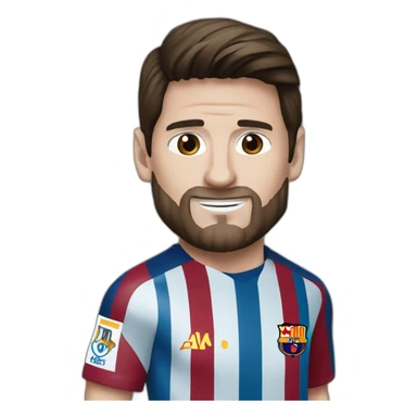 A Lionel Messi sticker