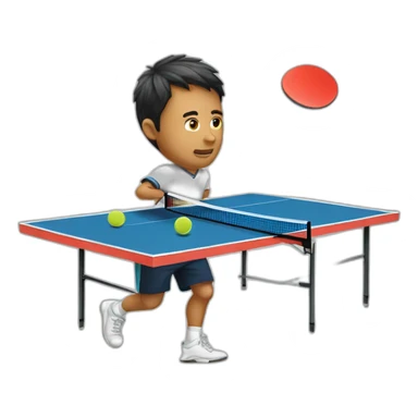 Play ping pong sticker