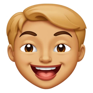 Lip bite and wink sticker