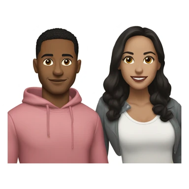 tefi valenzuela and josh king madrid sticker