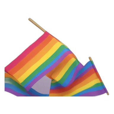 LGBTQ flag sticker