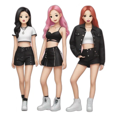 Blackpink groupe K-pop sticker
