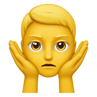 Visage jaune qui se frotte les mains avec un regard vicieux sticker