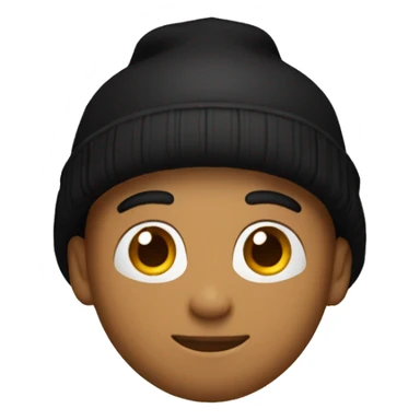 guy with black beanie,black hat,and a mone bag on his shoulder sticker