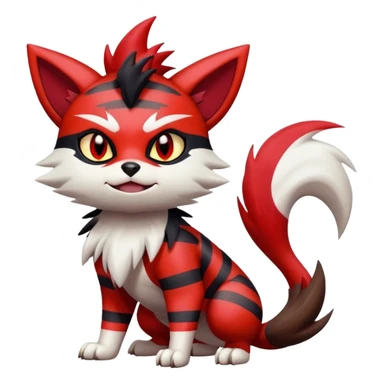 Zorua-Zangoose-Litten-hybrid-creature sticker