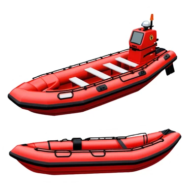 Rescue Boat - Zodiac Pro 850 (Model Year: 2022) (Iconic colour: Red and black) sticker