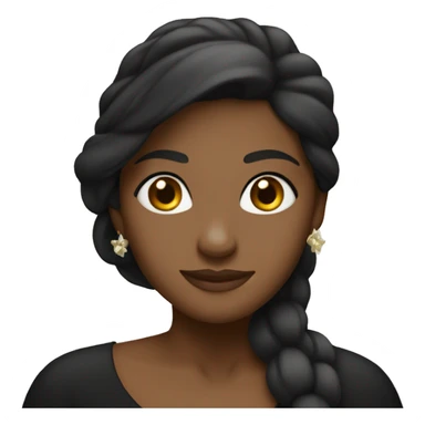 Jasmine in all black sticker