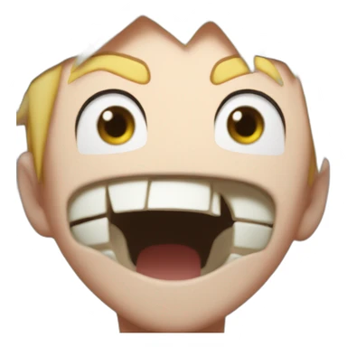 Surprised Naruto mouth open sticker