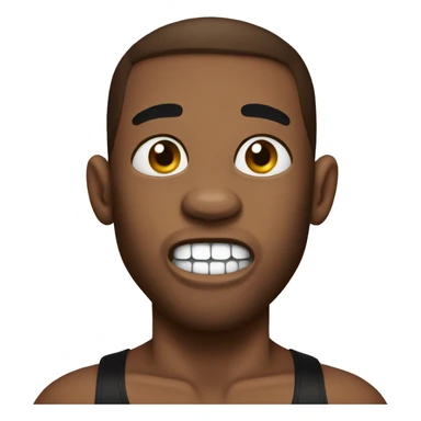 boxer with missing tooth  sticker