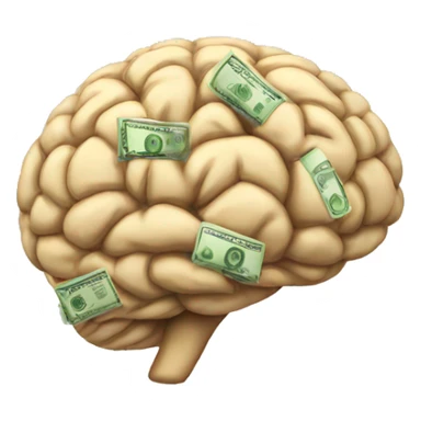 money brain sticker