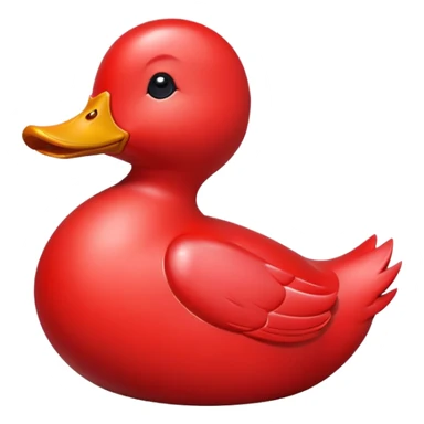 Love heart duck sticker