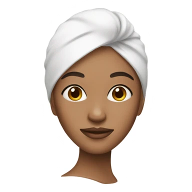 woman with an skincare mask sticker