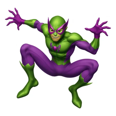 Green goblin's Spiderman  sticker