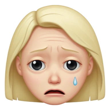 sad ugly crying sticker