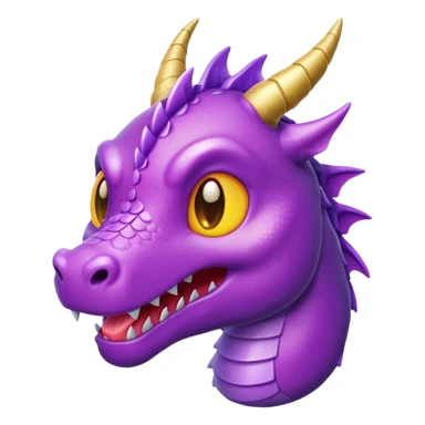emoji dragon violet pour pseudo sticker