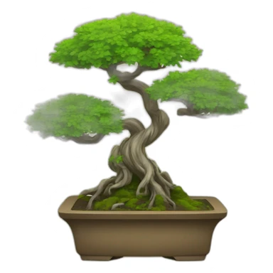 Scisors cutting a bonsai sticker