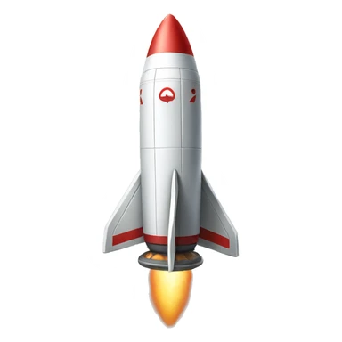 A cool rocket emoji sticker