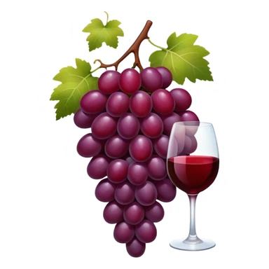 red grape with wine sticker