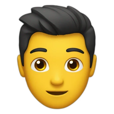 corazón de dos colores negro y amarillo sticker