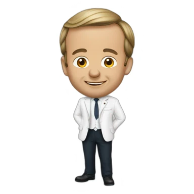 Président swiss kisse macron sticker