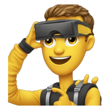 Humain tiktokeur qui fais un dab sticker