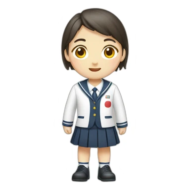 Korean school uniform sticker