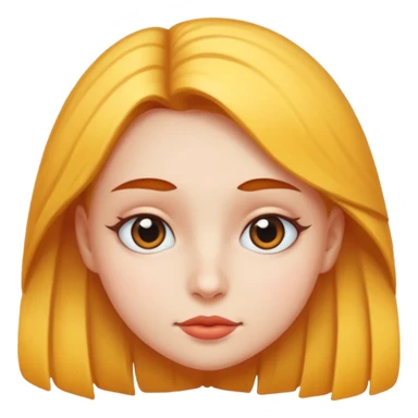 bird face type girl sticker