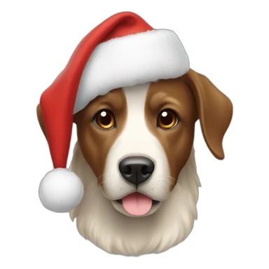 Carlin avec un bonnet de Noël  sticker