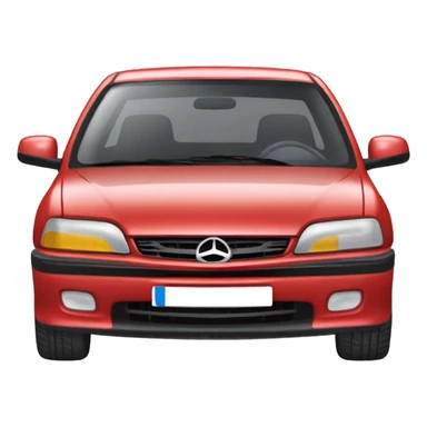 red car opel omega  sticker