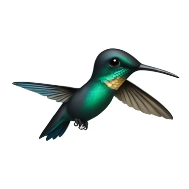 Hummingbird black sticker
